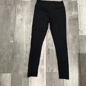 NWOT VICTORIA SECRET SPORT Black Leggings with Zipper Ankles, Size Small